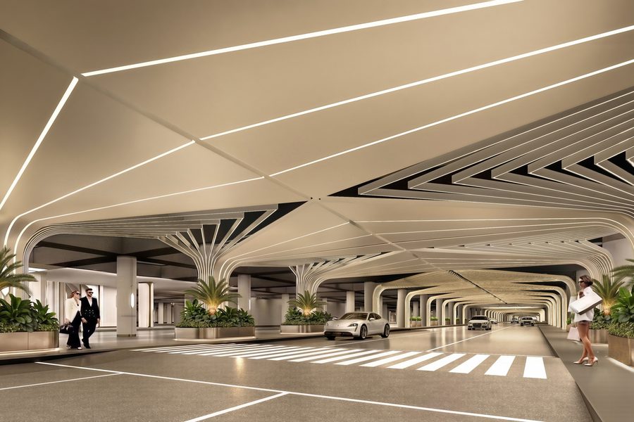 Dubai Square Mall Air-Conditioned Parking with Full Interior Design Treatment